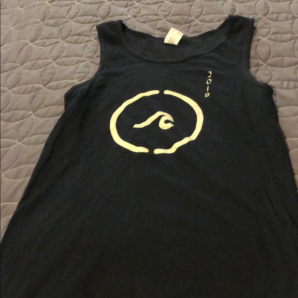 Black 2019 Wave Muscle Tank